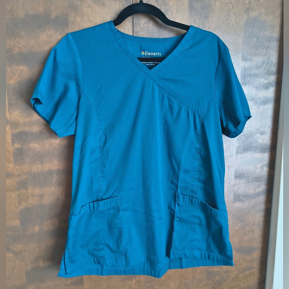 Women's Elements Teal Jogger Scrub Set || Medium